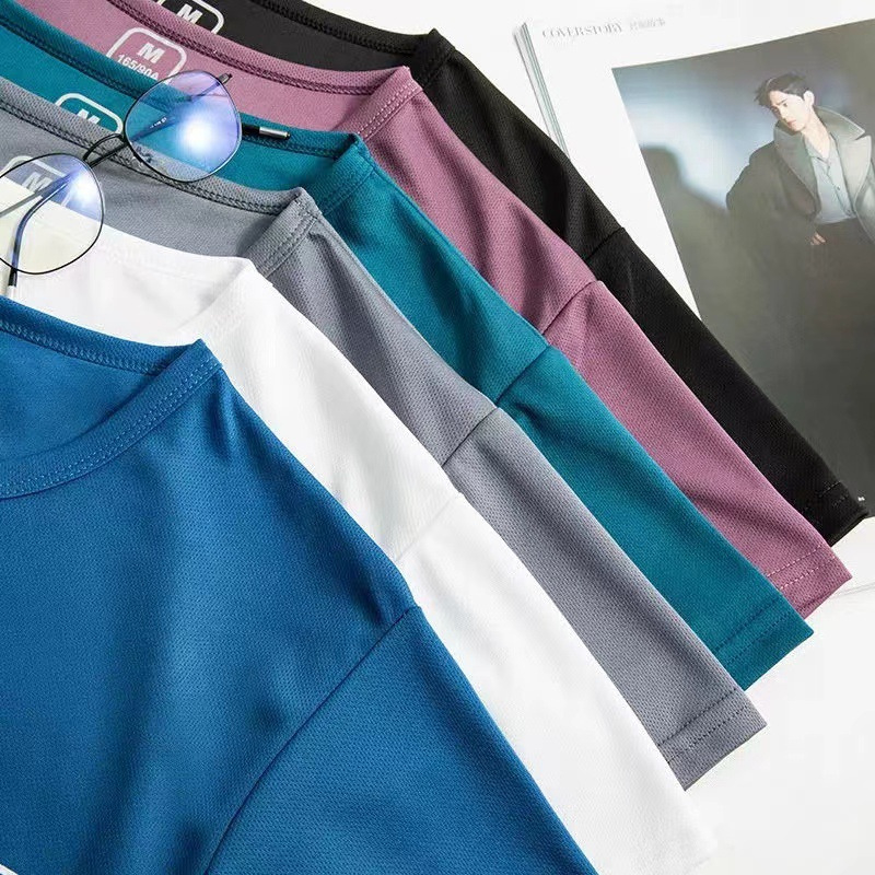 Áo thun nam thể thao đẹp, áo phông nam chạy bộ lụa băng ROHSE thấm hút, co giãn, thoáng khí thoải mái khi vận động