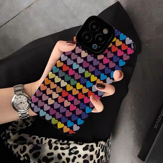 ốp lưng iPhone Vân Tim nhiều màu 7/8 Plus/ X/ XS Max/ 11/12/13/14