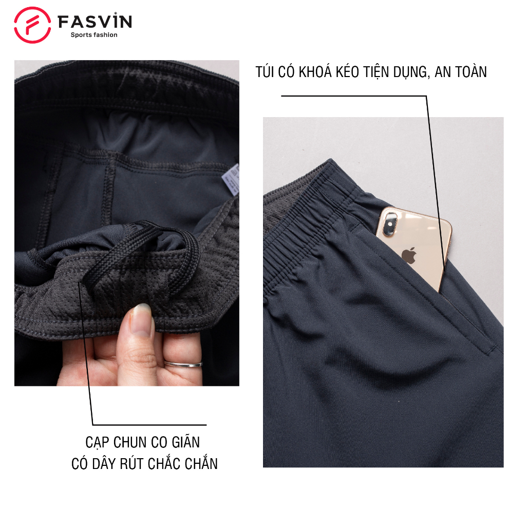 Combo Bộ quần áo, sịp thể thao nam Fasvin AB22506.1.HN vải mềm nhẹ co giãn tốt