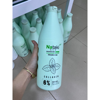  oxy trợ nhuộm NATAKI collagen bạc hà dung tích 100ml cho salon 