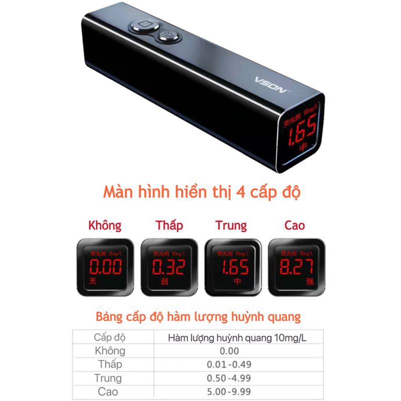 Máy kiểm tra chất huỳnh quang mỹ phẩm,quần áo,tã bỉm,khăn giấy,chăn gối,vật dụng cho trẻ.Bảo vệ sức khỏe cho cả gia đình