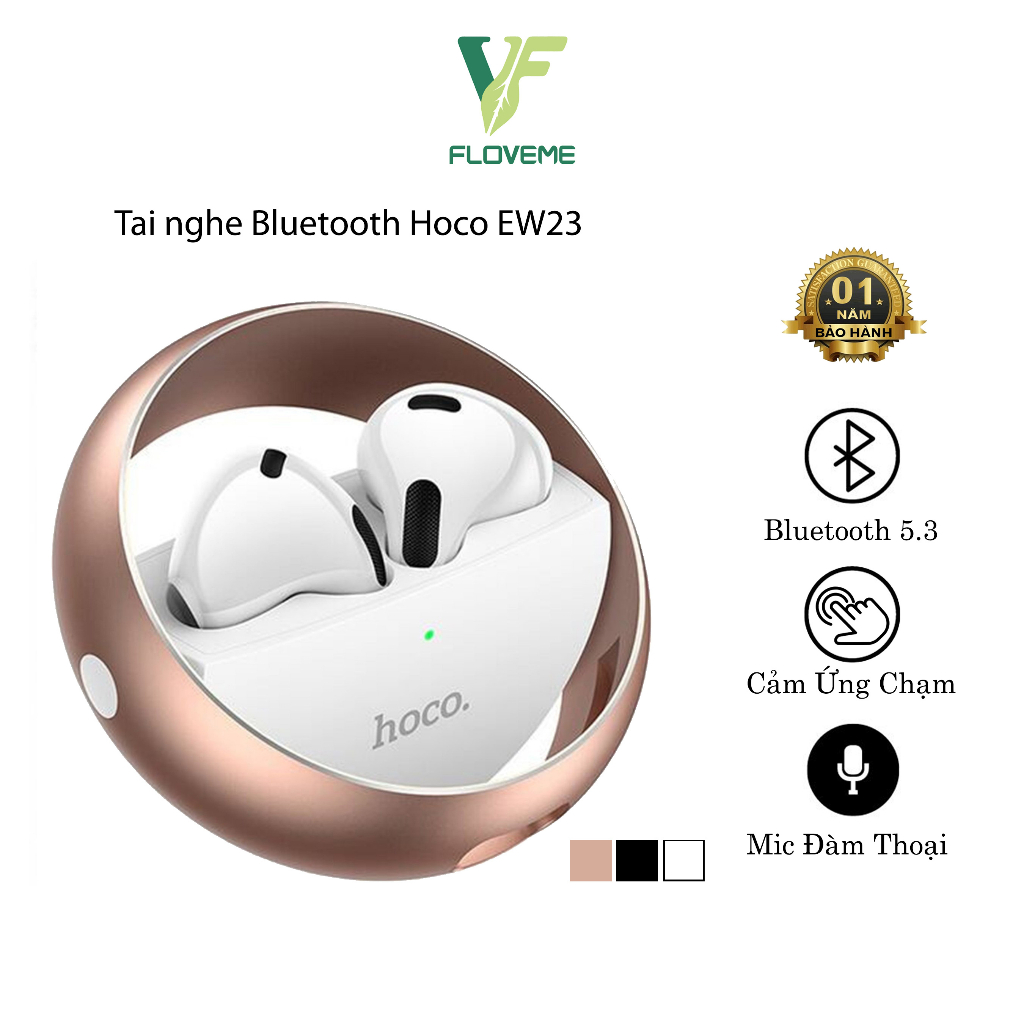 Tai Nghe Bluetooth HOCO EW23, Cảm Ứng Chạm, Micro Đàm Thoại, 5h Nghe Nhạc, Thiết Kế Xoay Độc Lạ - Bảo Hành 12 Tháng.