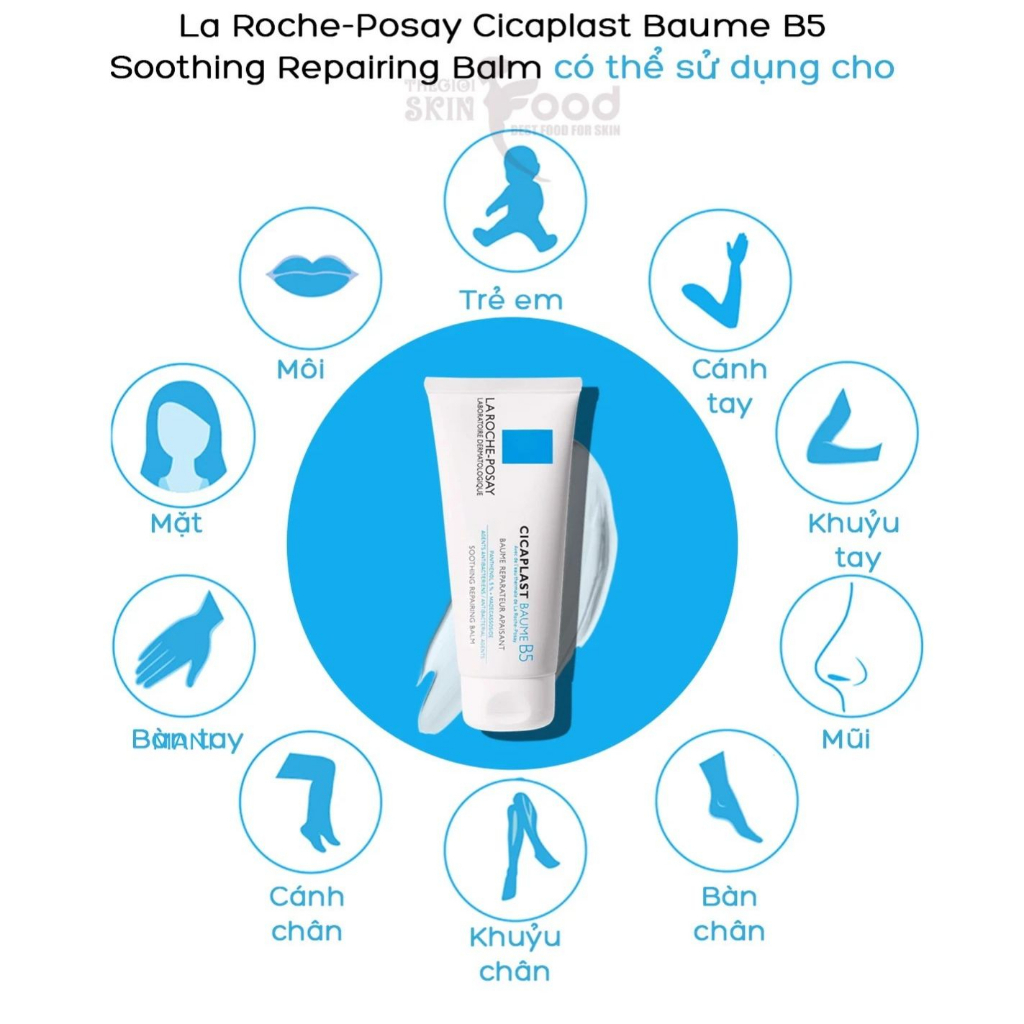 Kem dưỡng B5 LA ROCHE-POSAY Cicaplast Baume B5 Soothing Repairing Balm làm dịu và phục hồi da 40ml