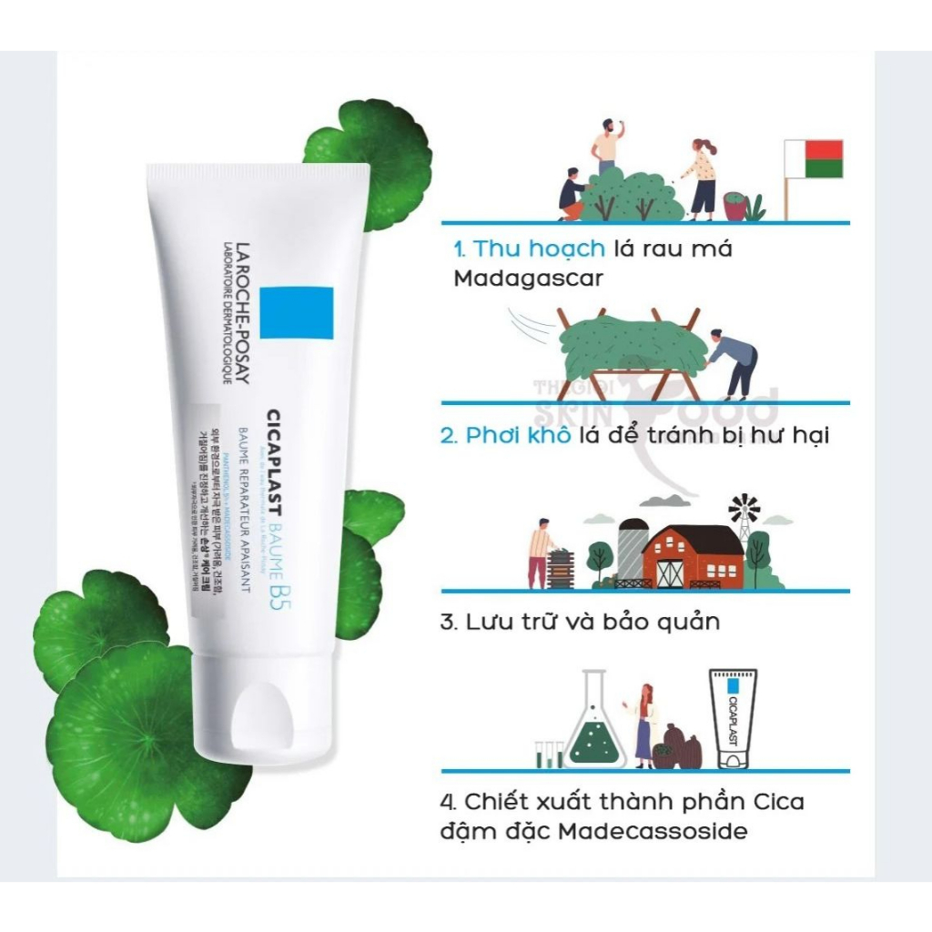 Kem dưỡng B5 LA ROCHE-POSAY Cicaplast Baume B5 Soothing Repairing Balm làm dịu và phục hồi da 40ml