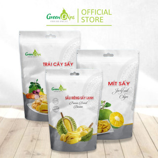 Combo Mít 100g + Trái Cây tổng hợp 100g + Sầu Riêng sấy lạnh 30g - Green Chips- Hàng xuất khẩu