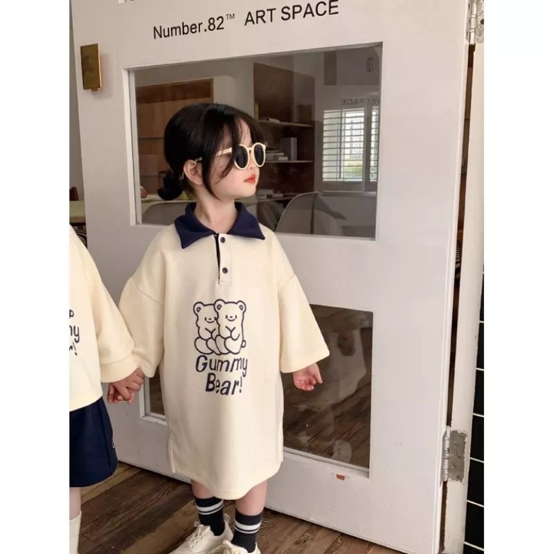 Váy polo gấu cho bé gái Melisa