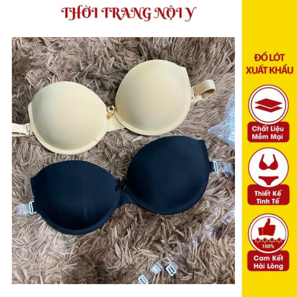 Áo Không Dây Tặng Kèm Dây Trong Dành Cho Đầm Cúp Ngực, Đầm Dây Trễ Vai Hở Lưng Size 34-36