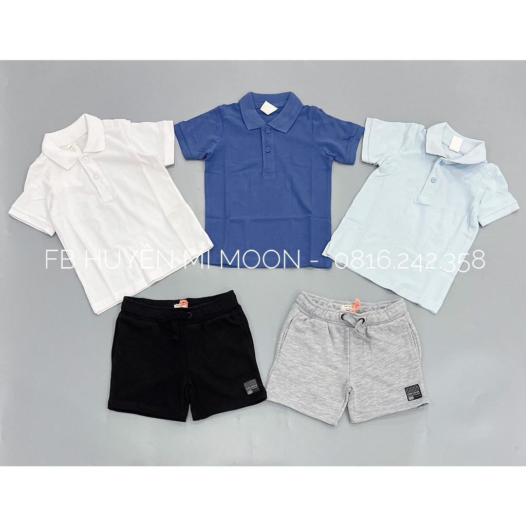 Sét 3 áo polo bé trai H&M auth săn sale