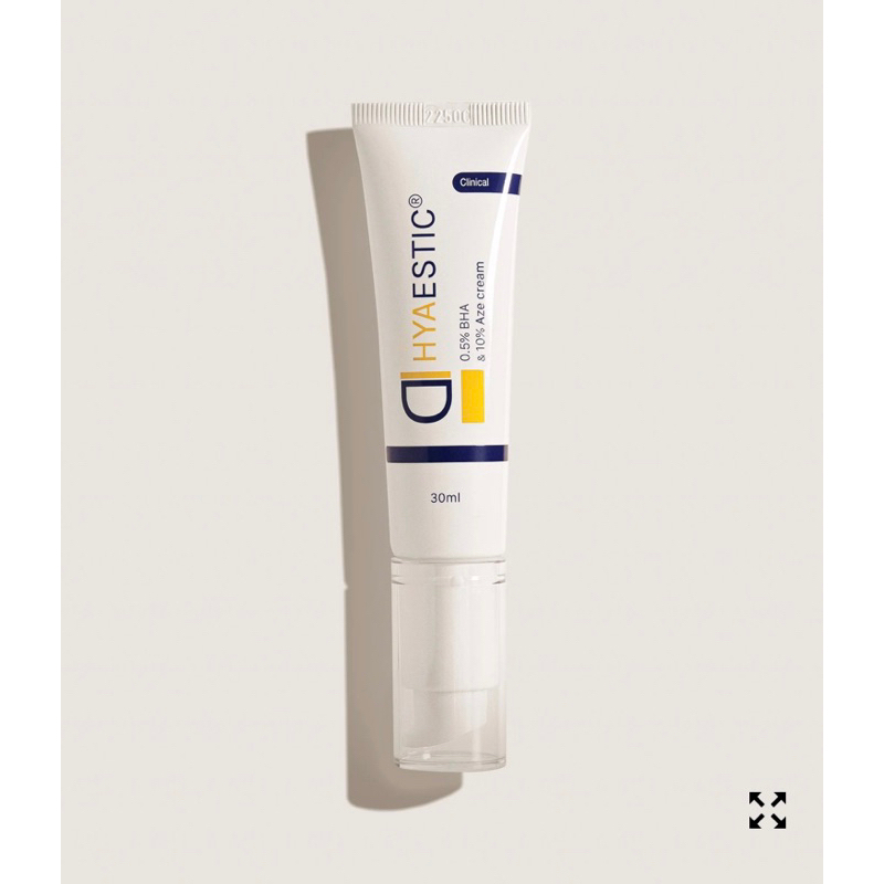 Hyaestic 0,5% BHA &amp; 10% Aze Cream - Kem hỗ trợ giảm mụn ngừa thâm (30ml)