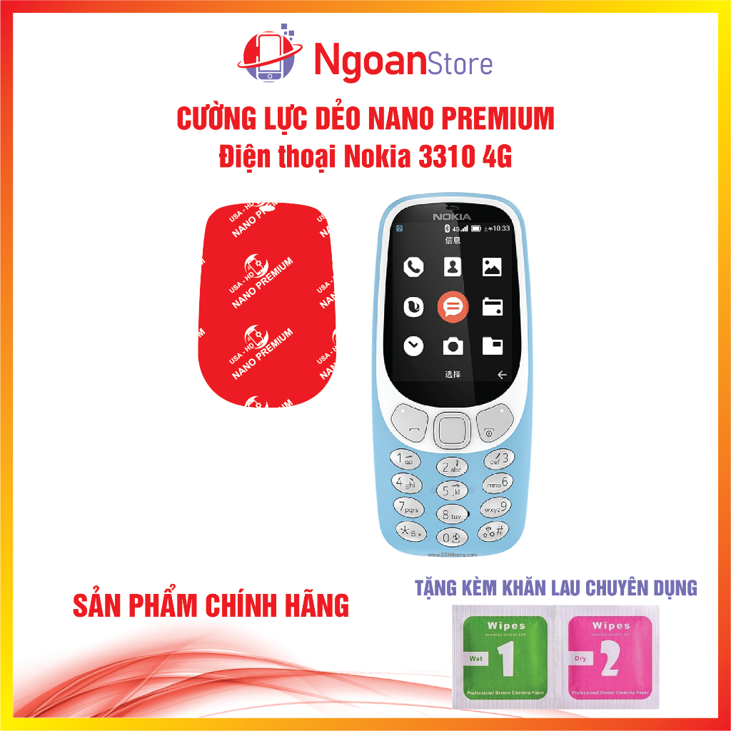Cường lực dẻo Nano cho điện thoại Nokia 3310 4G - Ngoan Store