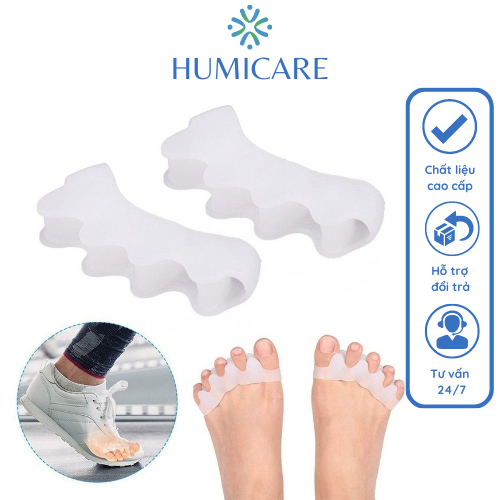 2 Dụng cụ silicone mềm tách ngón chân cái giảm đau chỉnh hình cao cấp SA14HUMI