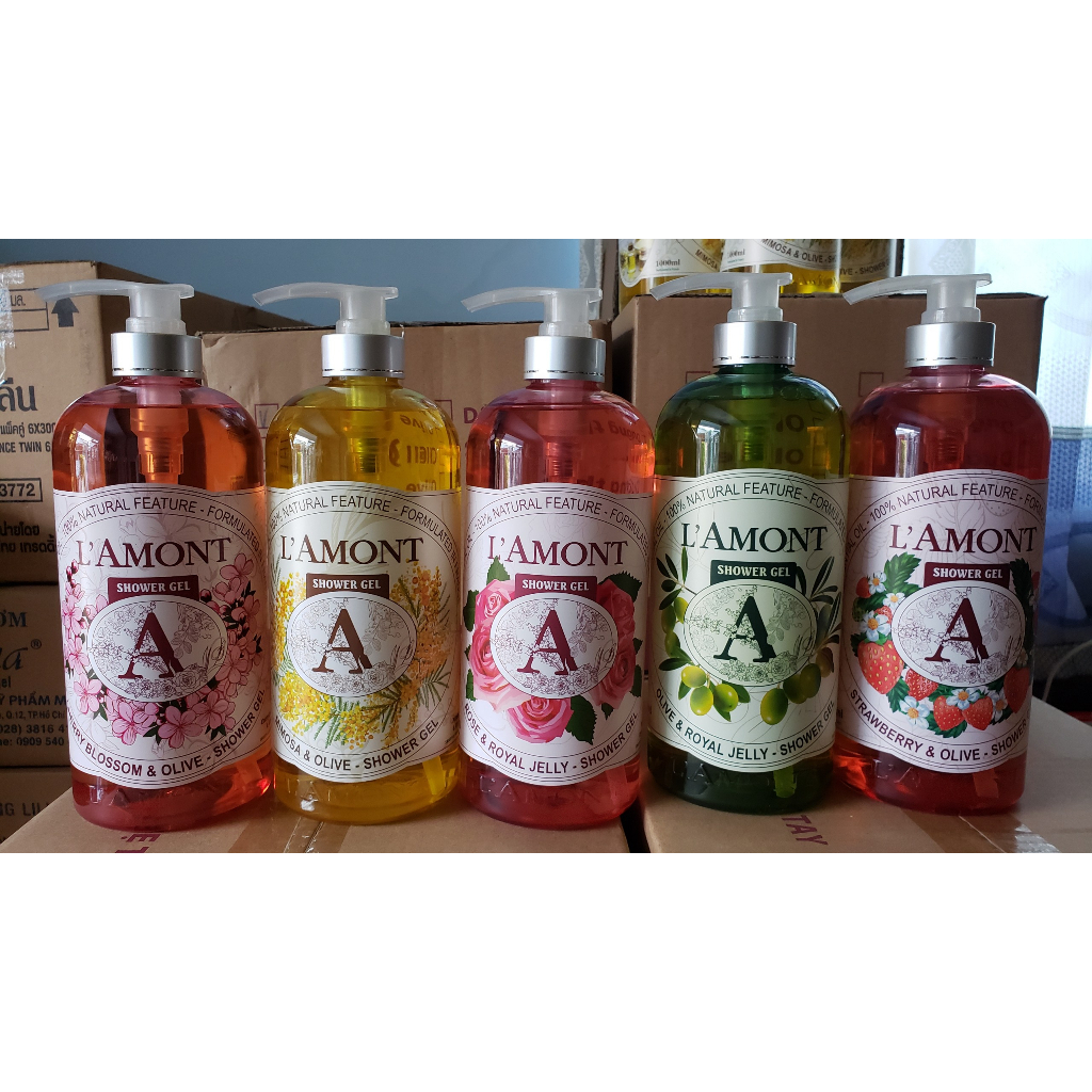 Sữa Tắm LAmont En Provence Đủ Mùi Hương 1000ml/chai