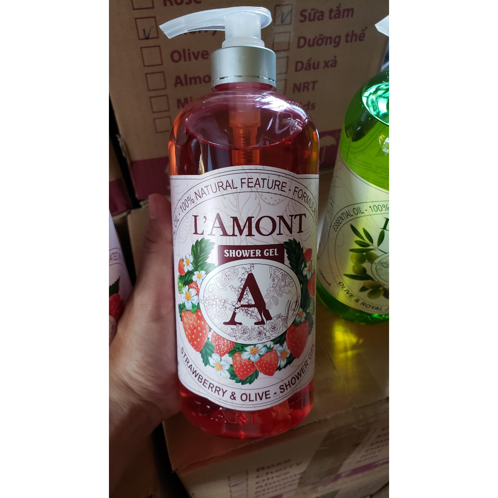 Sữa Tắm LAmont En Provence Đủ Mùi Hương 1000ml/chai