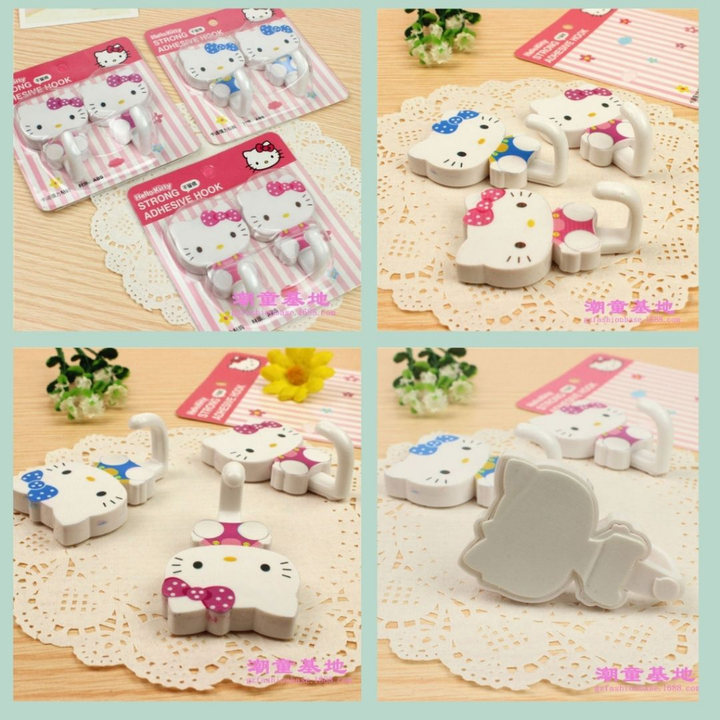 Đồ dùng Hello Kitty cho bé màu hồng xinh xắn ống tiết kiệm, tai nghe, dù che mưa, giá chặn sách, móc treo, hộp bút viết