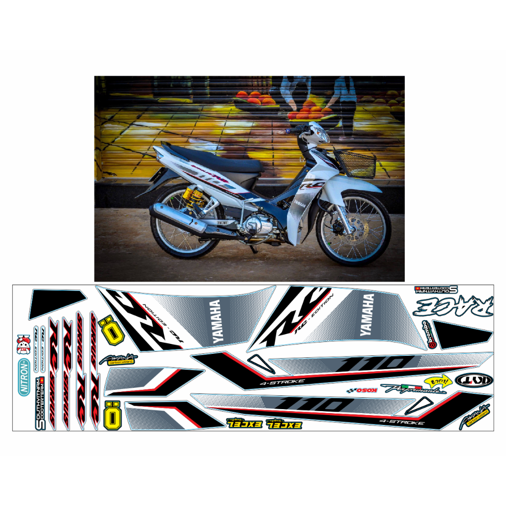 TEM ZIN SIRIUS RC TRẮNG ĐEN