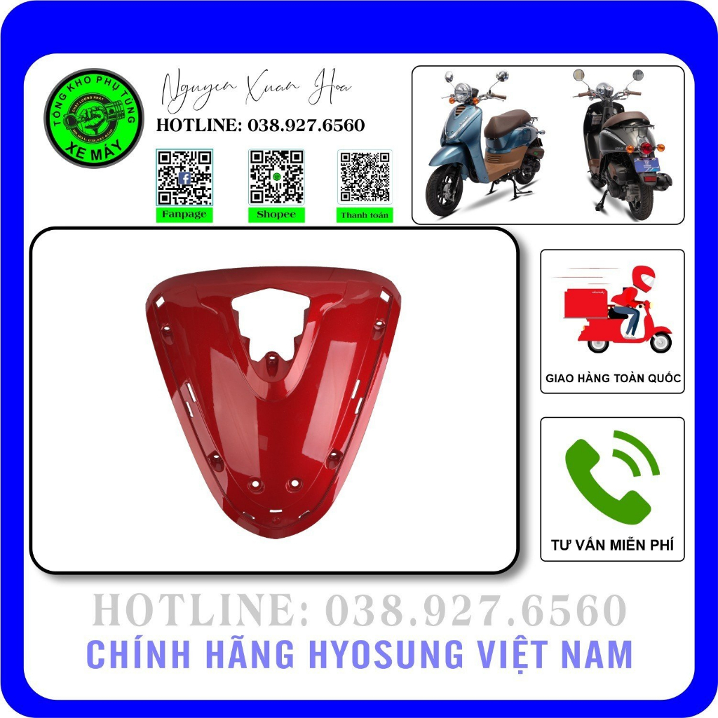 Mặt nạ xe ga 50cc HSV1 (Today 2023)