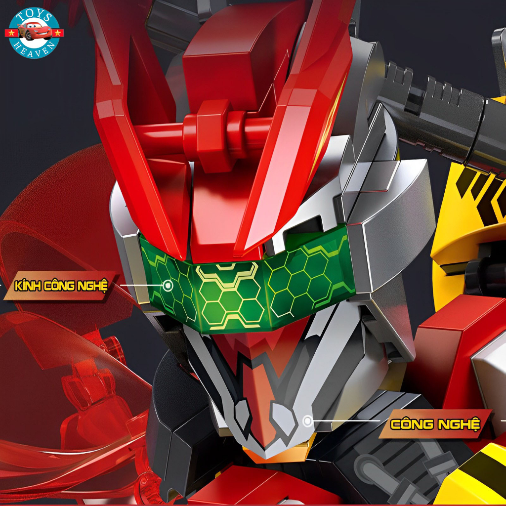 Đồ Chơi Lắp Ráp Phát Triển Trí Tuệ Mô Hình Robot Người Máy Cyper Wukong,HulkBuster Man Trong City Mecha Fight B1180