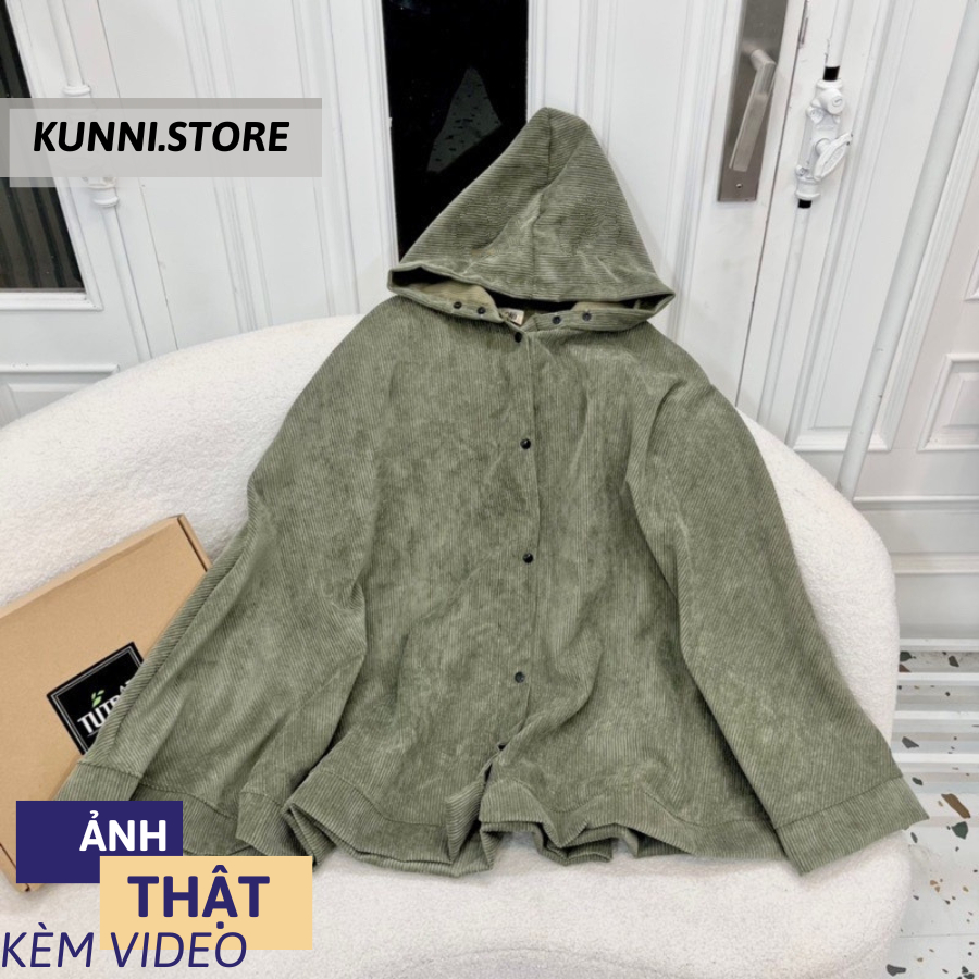 Áo chống nắng Nhung tăm cotton siêu dầy dạng choàng tiện dụng KN03