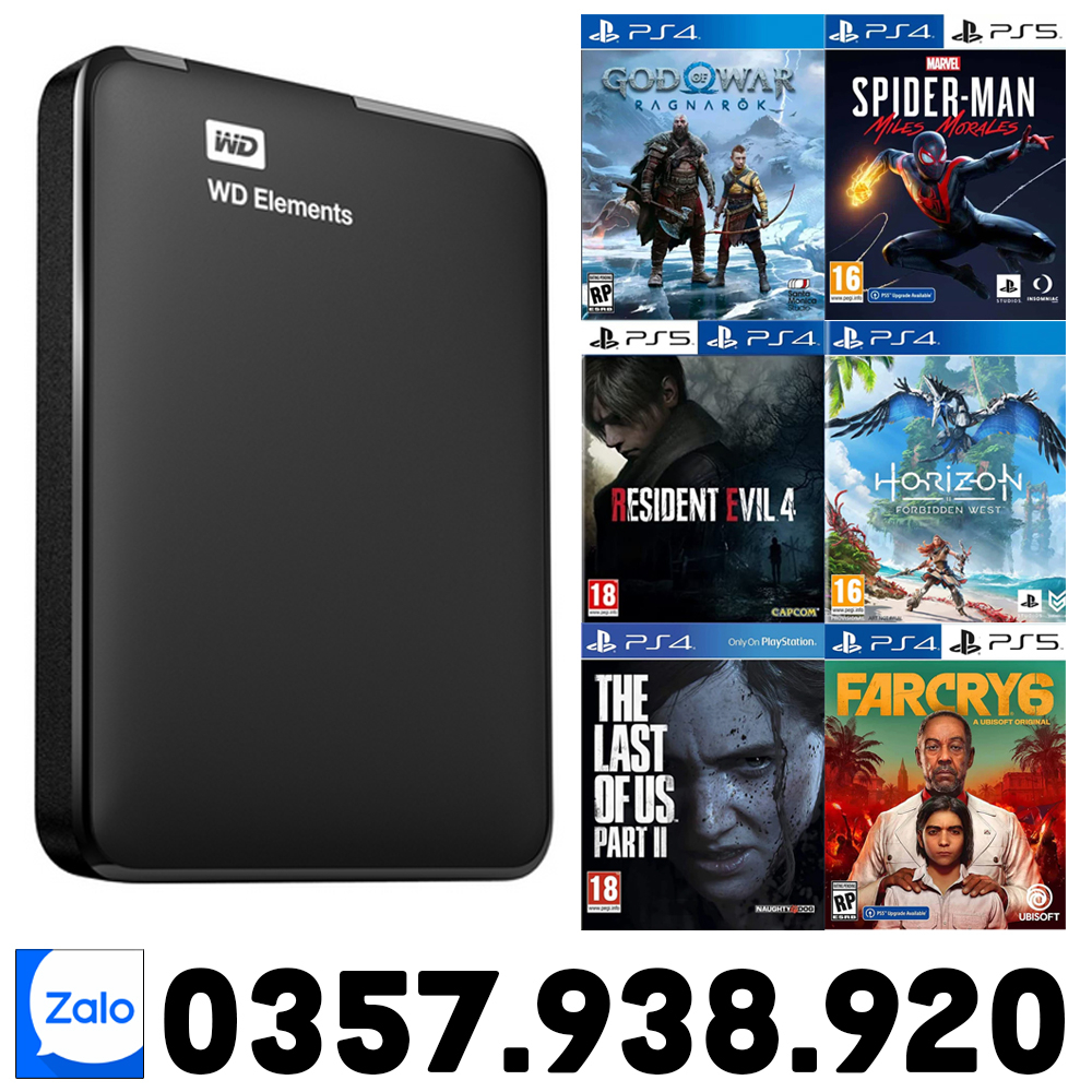 Ổ Cứng HDD 2.5 Inch Cài Game PS4 Hắc + Kèm Box Ổ Cứng