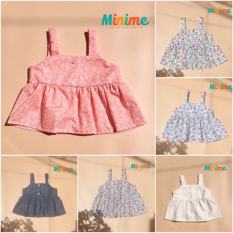 Áo hai dây mùa hè cho bé gái