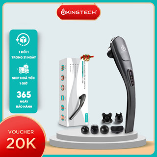 Máy Massage Cầm Tay Đa Năng KINGTECH KT-1768 - Máy Đấm Lưng 6 Đầu, Pin Sạc, Matxa Cổ Vai Gáy, Chân, Tay, Lưng
