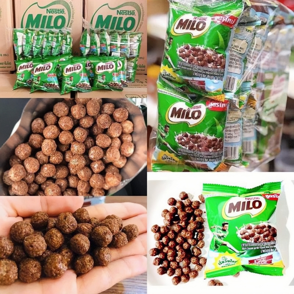 12 TẶNG 1 Viên Bim Snack Milo - Ngũ cốc ăn sáng Milo Thái Lan