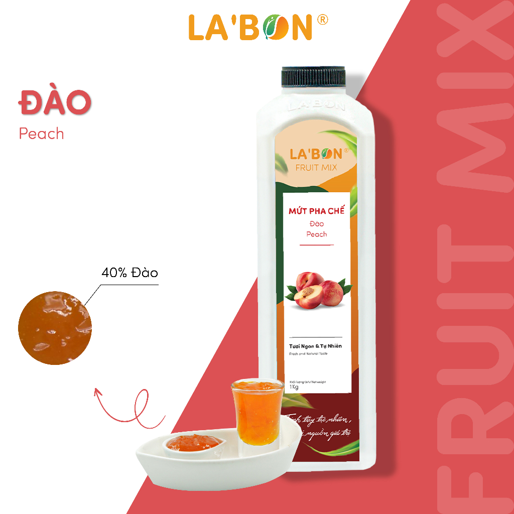 Mứt Pha Chế Đào LA'BON.