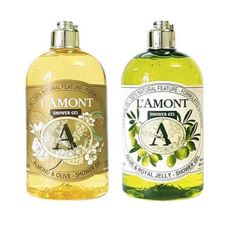 Combo 2 chai Sữa Tắm LAmont En Provence Hương Hạnh nhân và Hương Olive 500ml/chai