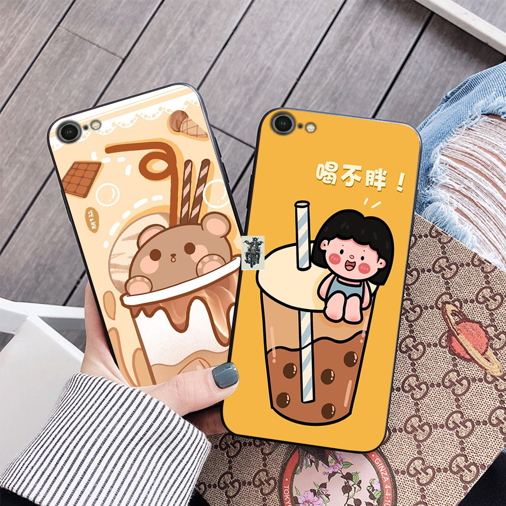 Ốp lưng Iphone 6 / ip 6S / 6 Plus / 6S Plus / ip 7 / ip 8 in hình trà sữa siêu siêu cute ,siêu xinh