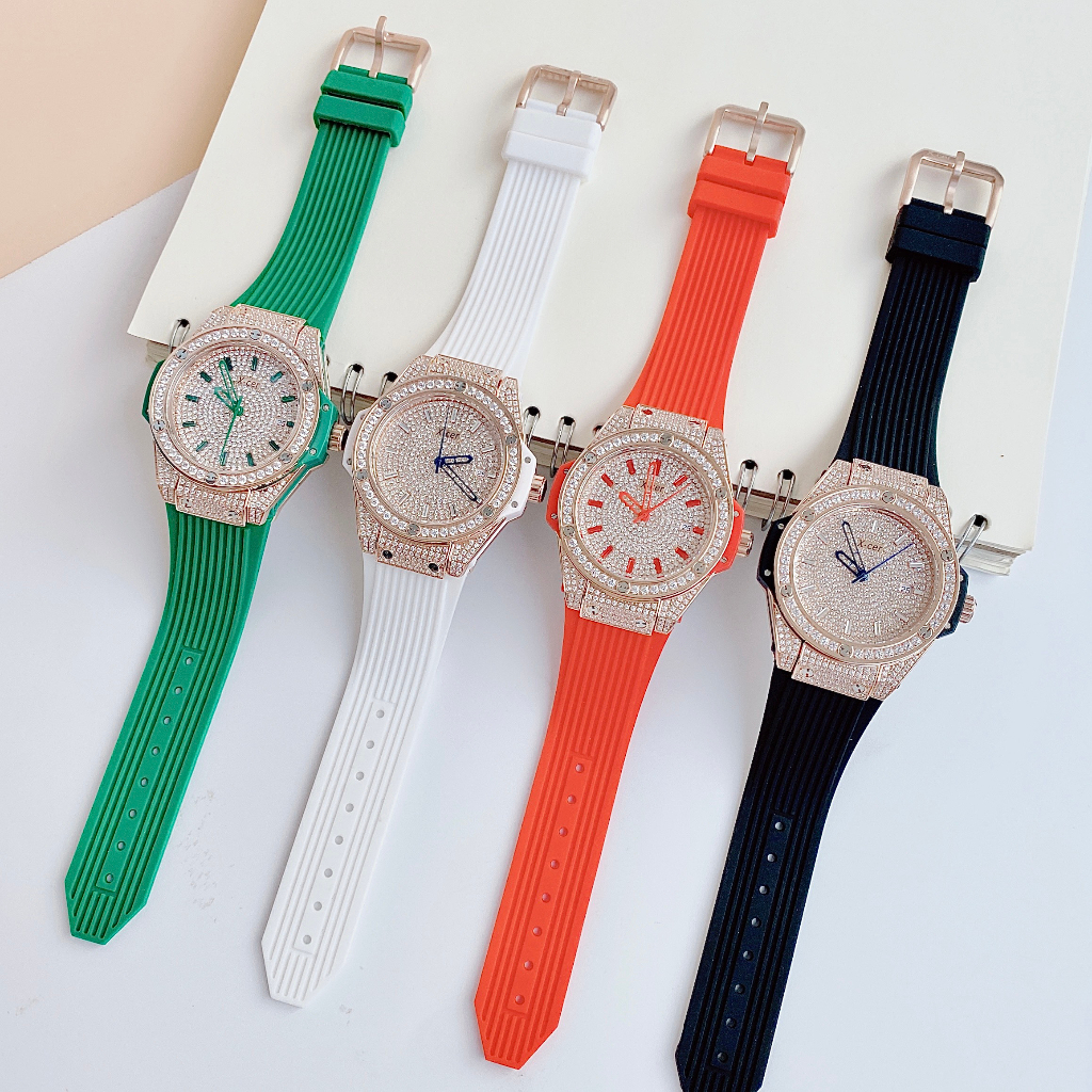 Đồng Hồ Nữ Xcer B0635 White Silicon Strap - Vỏ Rose Gold , Máy Quartz - Pin , Size 34mm