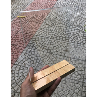 Bảng Menu Mica Đế Gỗ A4 A5 A6 (đã nâng cấp đế gỗ dày 12mm)