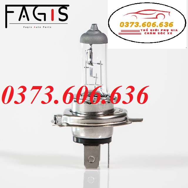 Bóng Đèn Pha HALOGEN TiêuChuẩn H3,H4,H7,H8,H11,H16,880,881,9005,9006,9012 12v FAGIS Dùng Cho Xe Hơi,Oto,