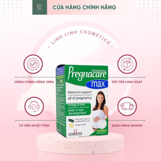 Vitamin tổng hợp cho bà bầu Pregnacare Max, Anh (84 viên) bổ sung Vitamin C, D3, DHA, Axit Folic