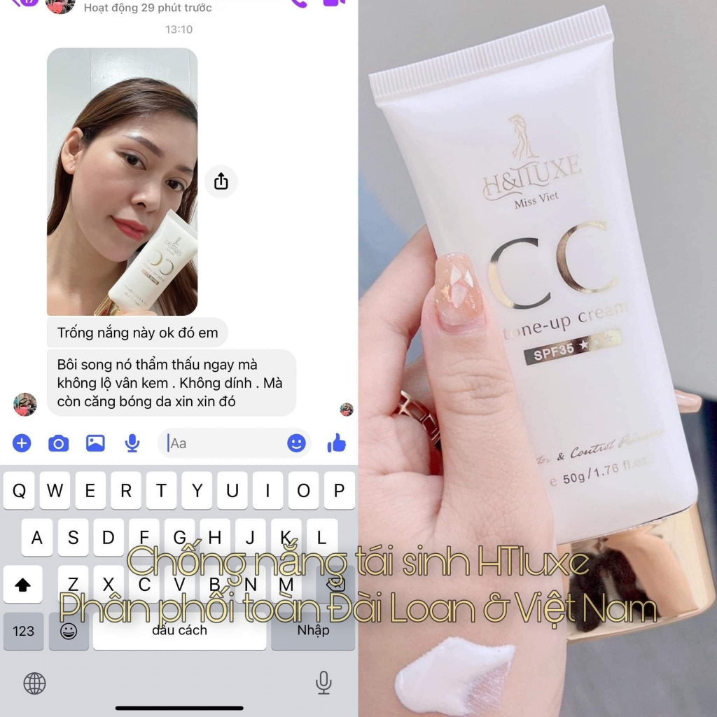 Kem Chống Nắng CC, Kem Nâng Tông Che Khuyết Điểm - Mỹ phẩm Đài Loan