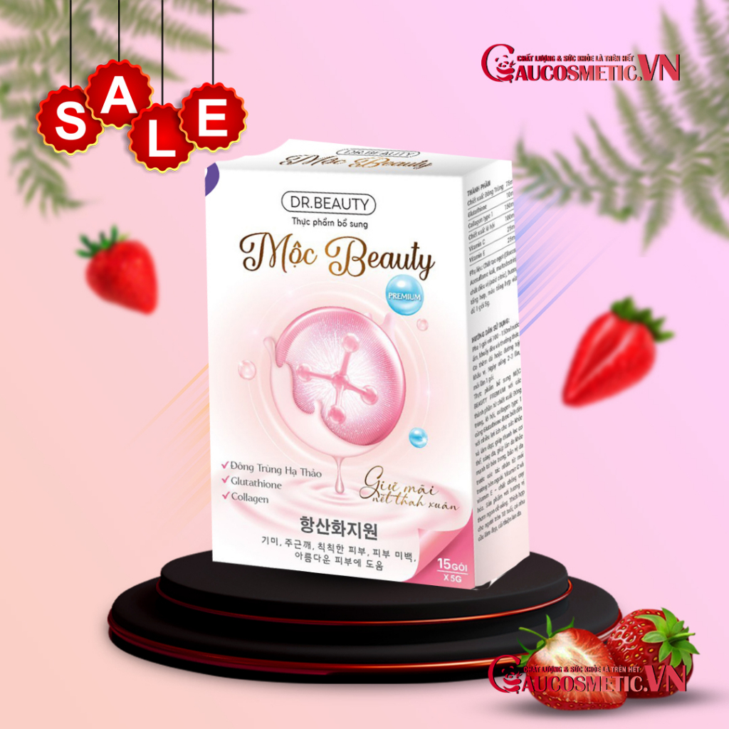 Trà Giảm Cân Mộc Beauty Đông Trùng Hạ Thảo(Hộp 15 gói)