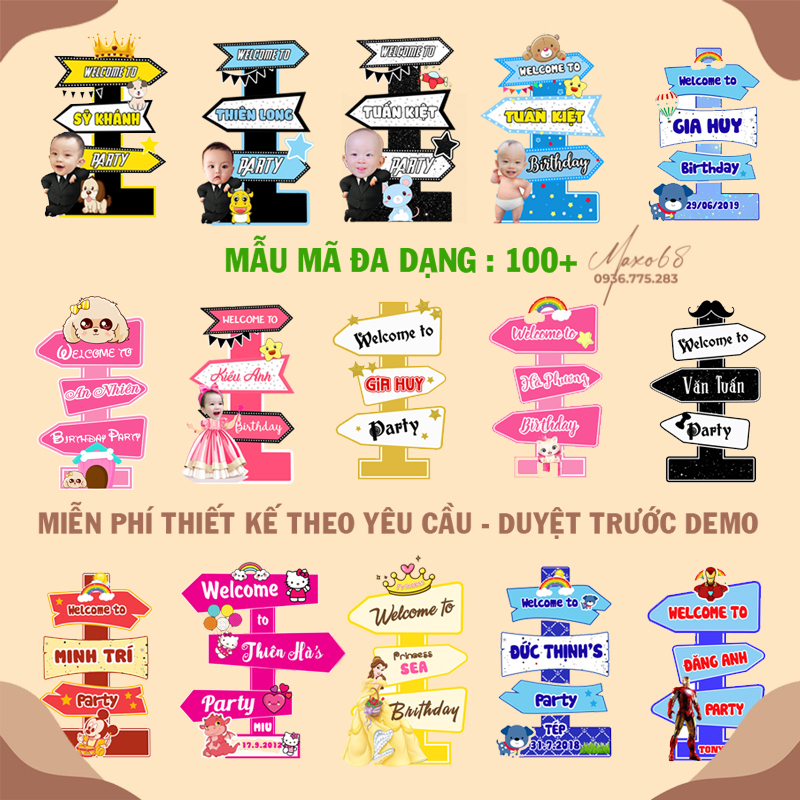 ( Video SP thật) Cây Welcome sinh nhật cho bé