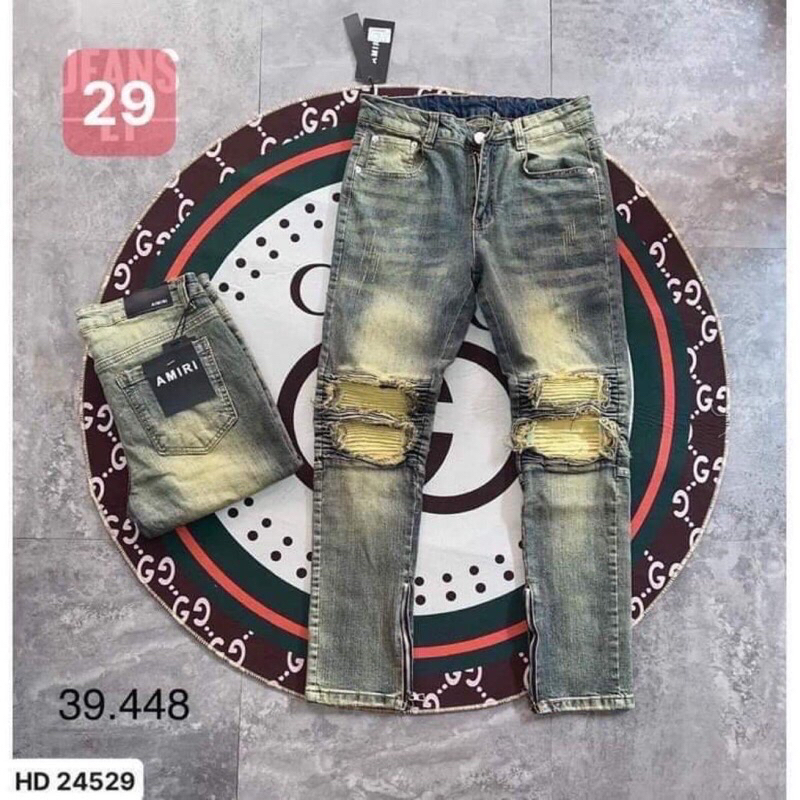 Quần bò côn dsq2 khoá lệch hàng supee