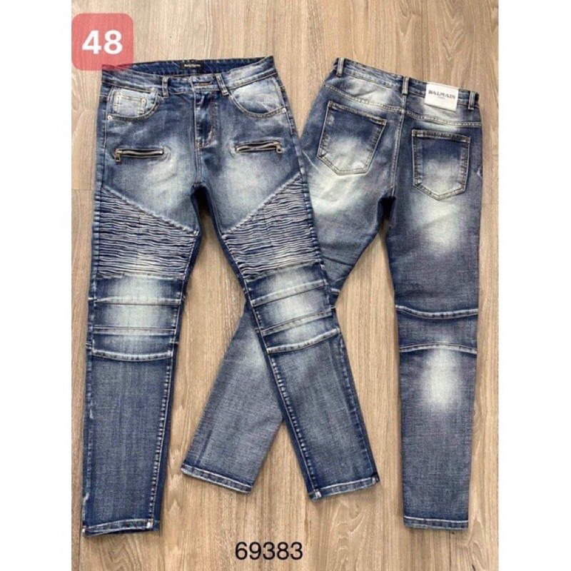 Quần bò côn dsq2 khoá lệch hàng supee