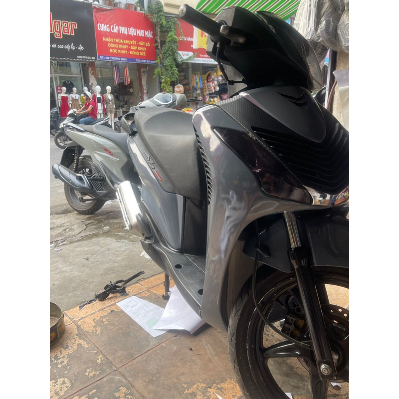 Decal màu xi măng ánh tím 3 lớp cao cấp, Decal dán xe máy ô tô
