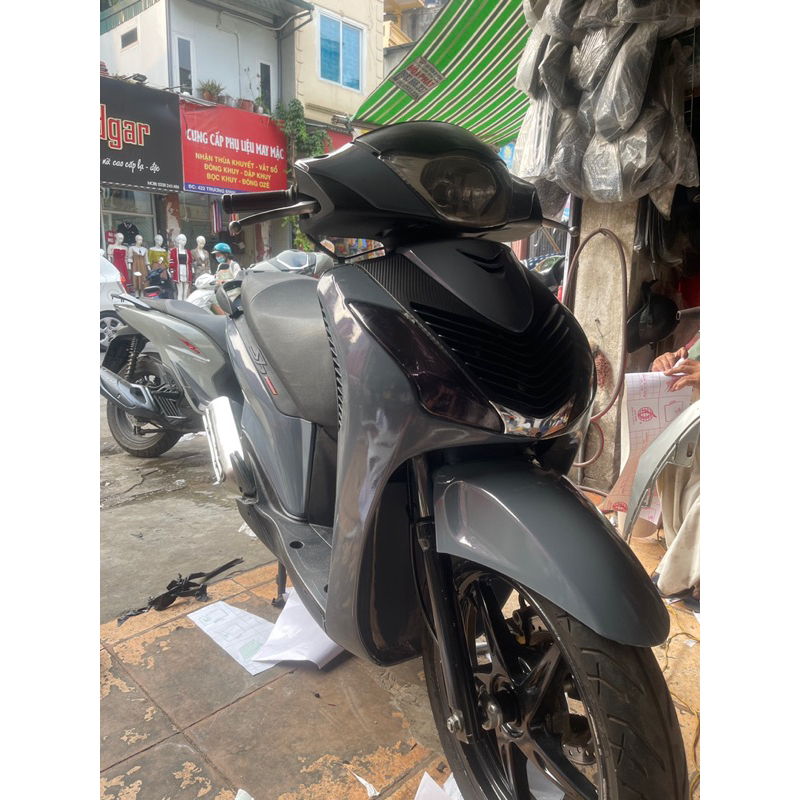 Decal màu xi măng ánh tím 3 lớp cao cấp, Decal dán xe máy ô tô