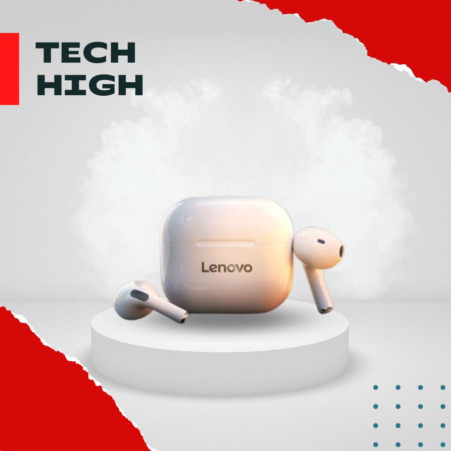 Tai Nghe Bluetooth Lenovo LP40 Bluetooth 5.1 Âm Thanh Hifi Tích Hợp Micro Đàm Thoại - TechHigh