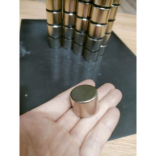 Nam châm tròn trụ phi 25x20mm đất hiếm siêu mạnh