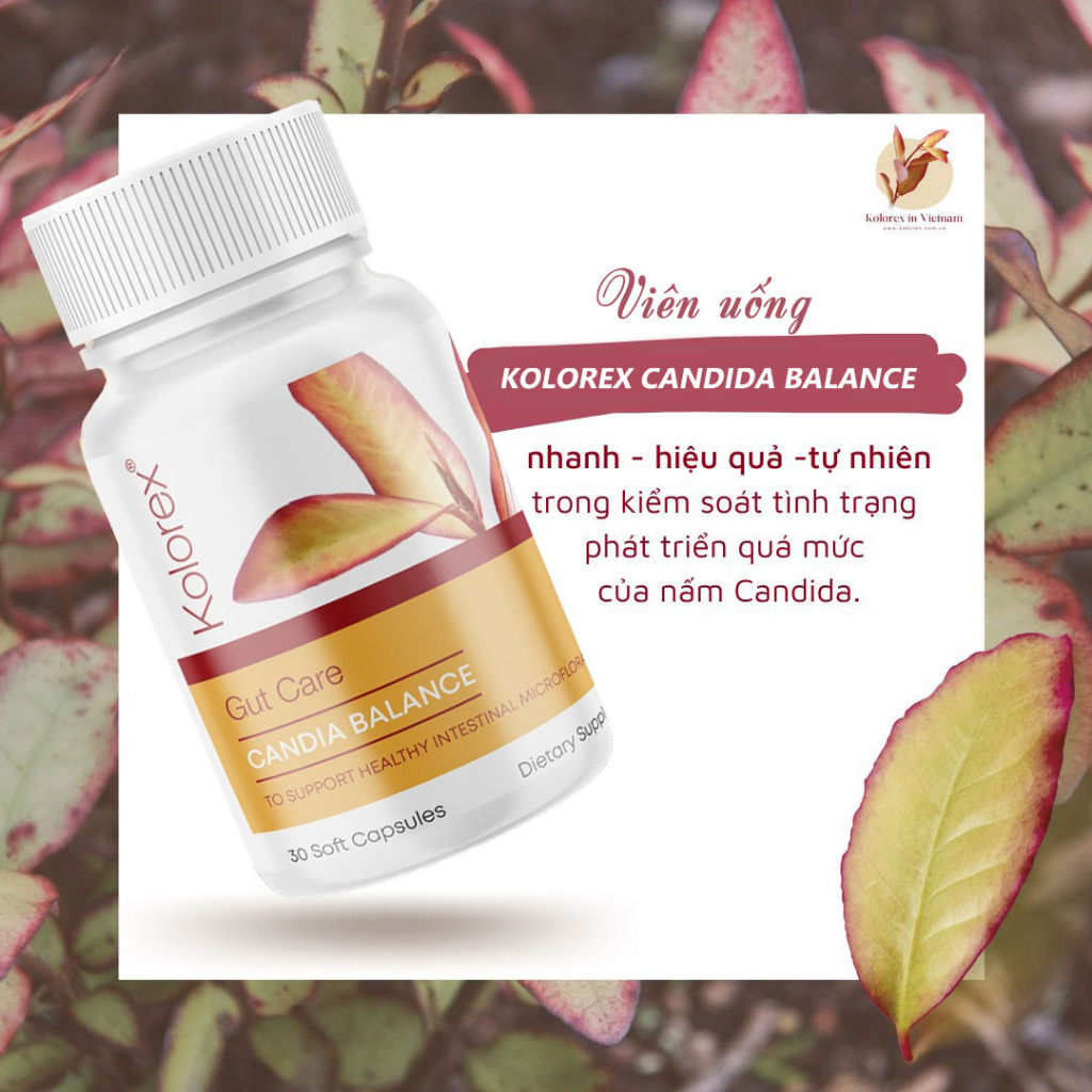 Viên Uống Nấm Candida Kolorex Candida Balance Hộp 30 / 60 viên