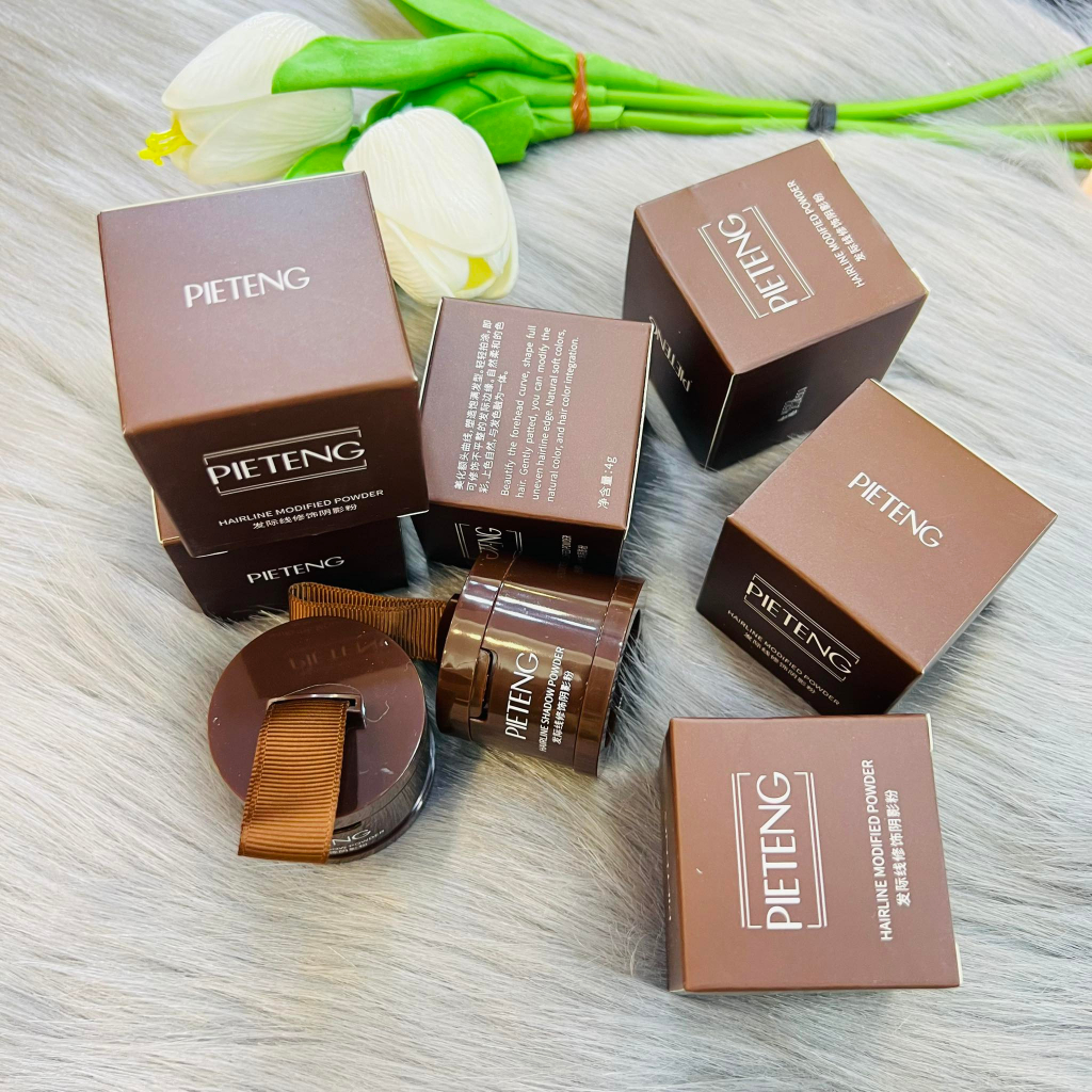 Phấn Che Hói Chân Tóc PIETENG Kèm Bông Tan  Chính Hãng Nội Địa Trung
