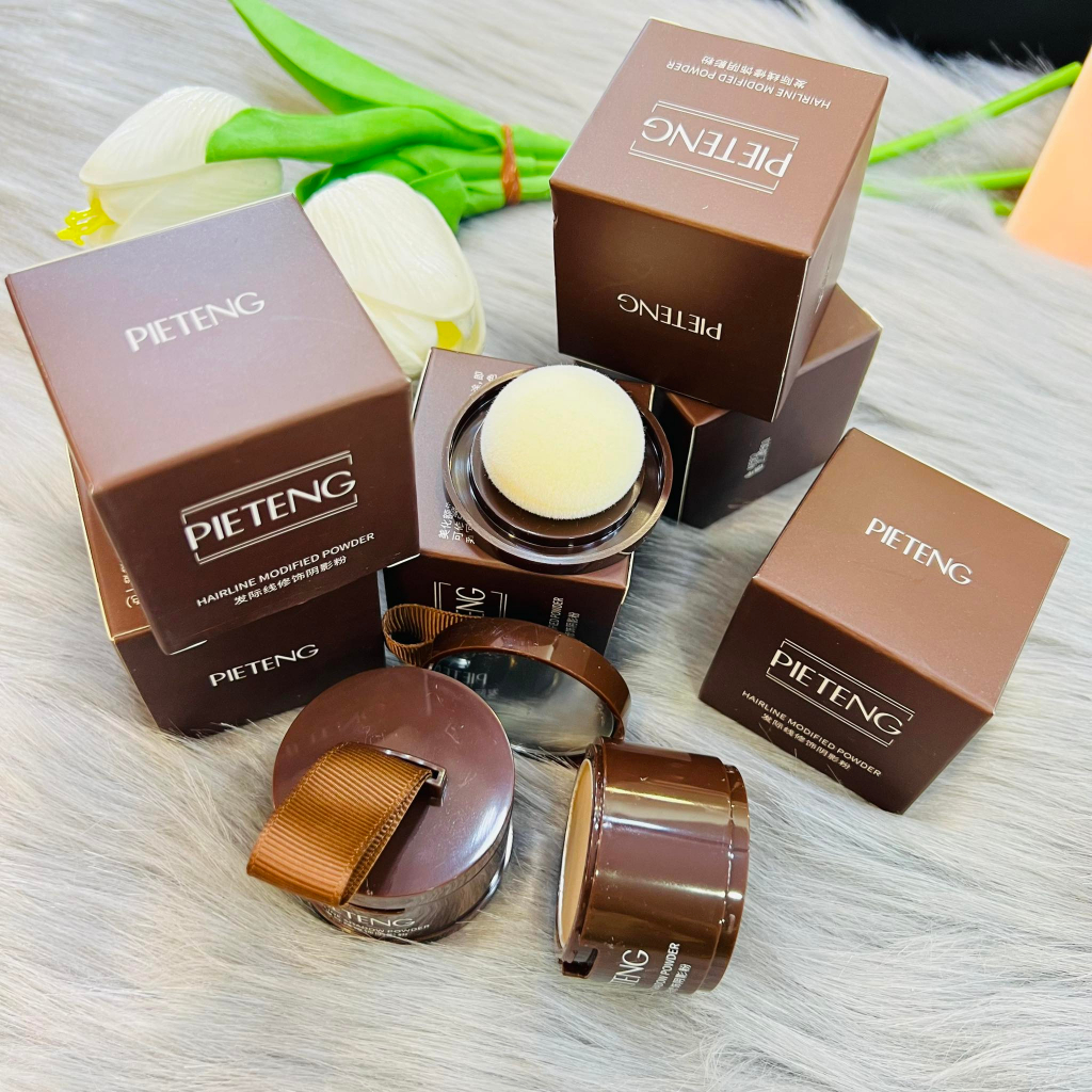 Phấn Che Hói Chân Tóc PIETENG Kèm Bông Tan  Chính Hãng Nội Địa Trung