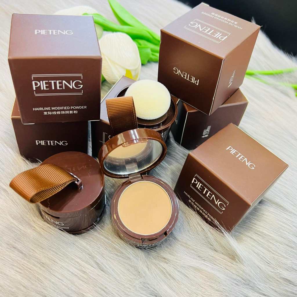 Phấn Che Hói Chân Tóc PIETENG Kèm Bông Tan  Chính Hãng Nội Địa Trung