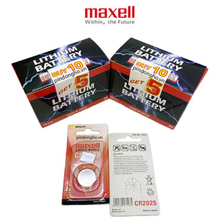 Pin chính hãng maxell cr2025 1pc lithium 3v - made in japan vỉ 1 viên cao cấp