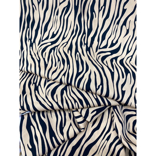 Vải lụa Mango ngựa vằn may đầm bộ jumpsuit X6750