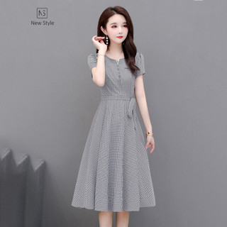 Đầm công sở nữ dáng xòe cao cấp - dv15