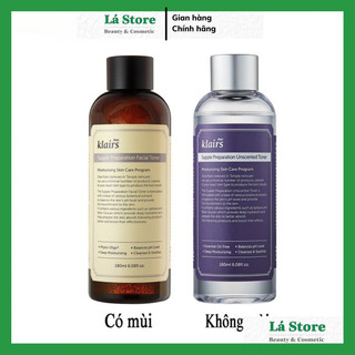 Nước Hoa Hồng Klairs Preparation Facial Toner - Nước Hoa Hồng Klair Không Mùi, Có Mùi 180ml